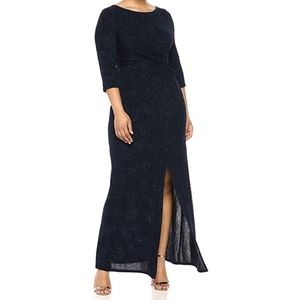 Alex Evenings Women's Plus Long Dress 14W
